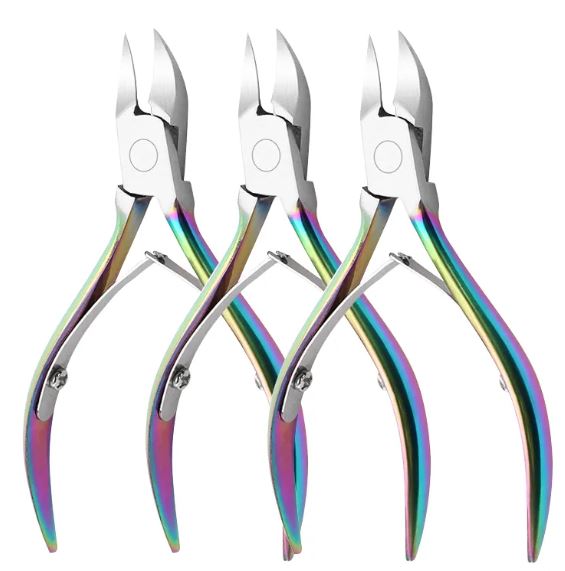 Rainbow Titanium Cuticle Nipper – Sharp, Stylish Nail Tool