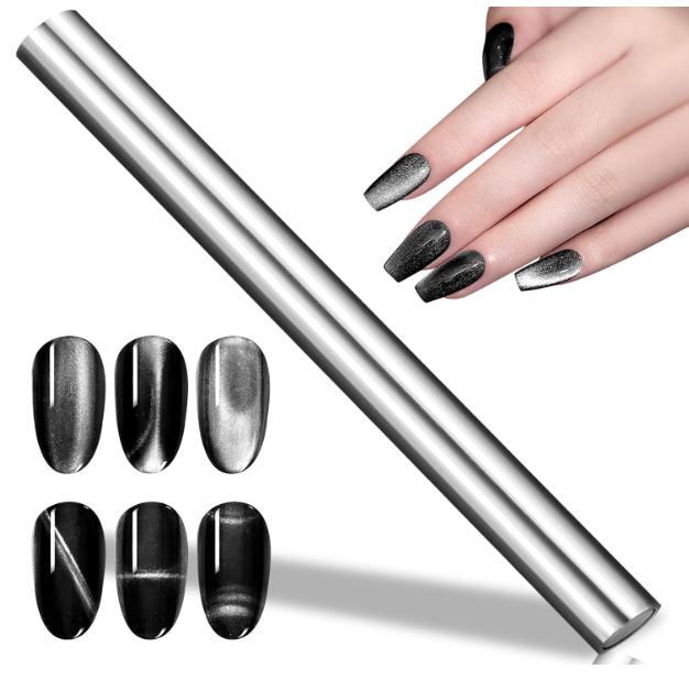 Luscious Glances Pipe Long Cat Eye Magnet Tool – salon-grade magnetic nail wand for cat-eye gel polish effects