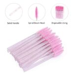 Luscious Glances Disposable Eyelash Extension Spooly – Soft Bristle Wand, Pack of 50