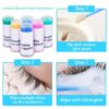 luscious glances disposable eyelash extension cleaning swabs – lint free & gentle for precise lash care