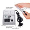 luscious glances 20000rpm professional electric nail drill machine for acrylic nails
