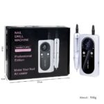 Luscious Glances 45000RPM rechargeable electric nail drill – portable professional nail machine with LCD display