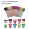 luscious glances disposable eyelash extension spooly – hygienic & precise application