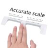 reusable transparent eyebrow ruler – soft plastic brow shaping tool by luscious glances
