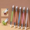 Luscious Glances Dual-Head Silicone Nail Sculpture Pen – Precise Nail Art Tool with Stylish Handle