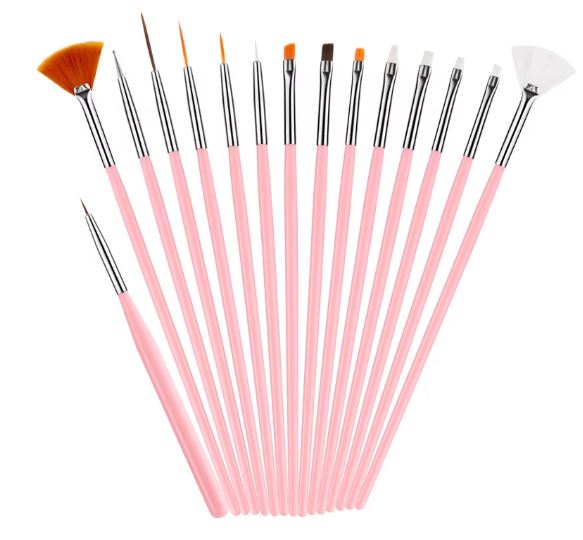 15 pcs nail art pens – precision brushes for gel, acrylic & diy nail decoration