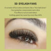5d russian volume eyelash clusters – luscious glances w shaped lashes for easy application