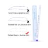 luscious glances brow tattoo pen – surgical marker for eyebrow shaping & microblading