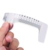 reusable transparent eyebrow ruler – soft plastic brow shaping tool by luscious glances