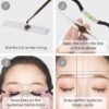 achieve flawless symmetry: microblading perfection with the bow and arrow line ruler