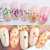 luscious glances 3d pressed dry flowers for nail art – real dried floral decorations