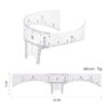 reusable transparent eyebrow ruler – soft plastic brow shaping tool by luscious glances