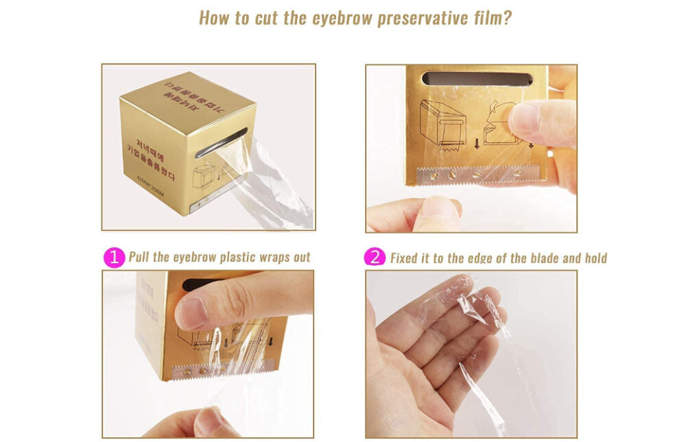 luscious glances tattoo wrap cover – brow & pmu healing protection