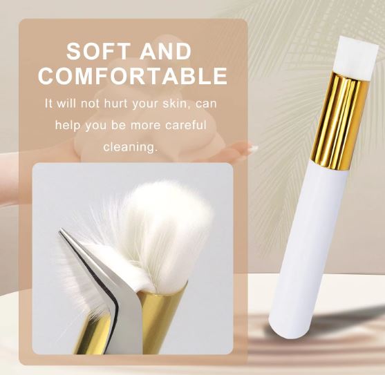 lash extension foam brush by luscious glances – clean & maintain lashes