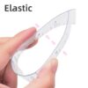 reusable transparent eyebrow ruler – soft plastic brow shaping tool by luscious glances