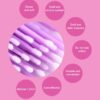 luscious glances disposable eyelash extension cleaning swabs – lint free & gentle for precise lash care