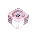 Crystal eyelash glue holder for lash extensions – faceted glass tool on a clean background, designed for professional lash artists.