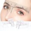reusable transparent eyebrow ruler – soft plastic brow shaping tool by luscious glances