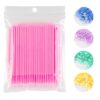 luscious glances eyelash micro brushes – precision individual applicators for lash & brow care
