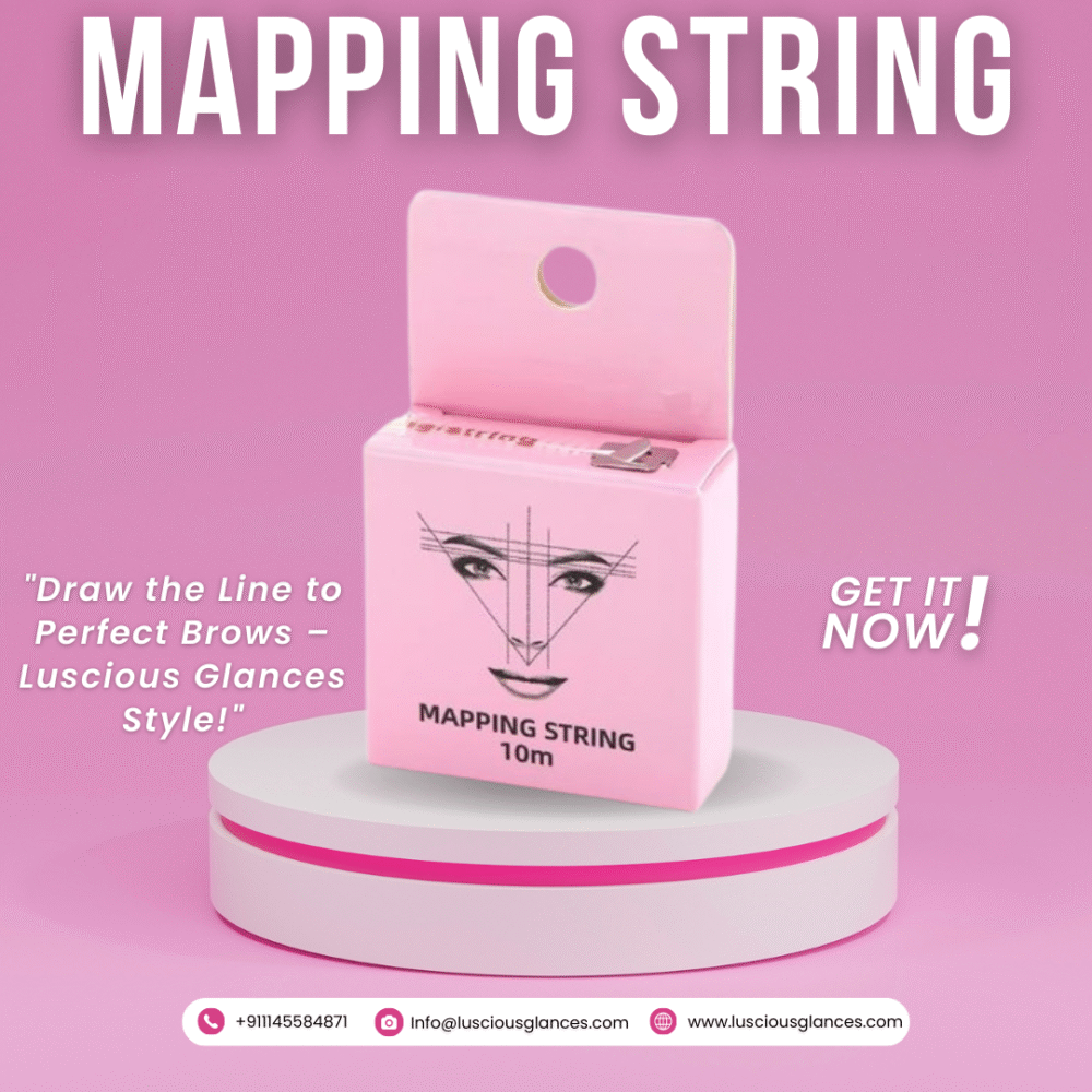 luscious glances 10ml microblading string – perfect for brow mapping