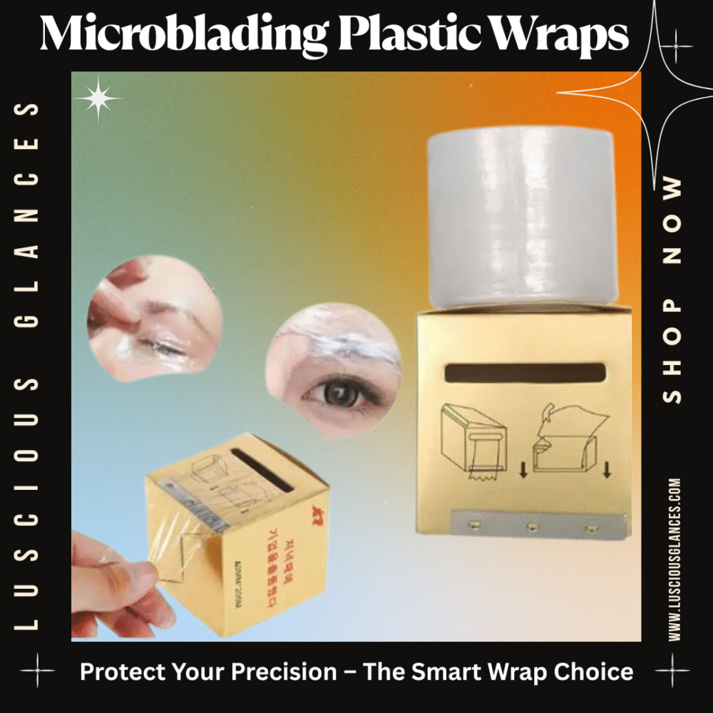 luscious glances tattoo wrap cover – brow & pmu healing protection