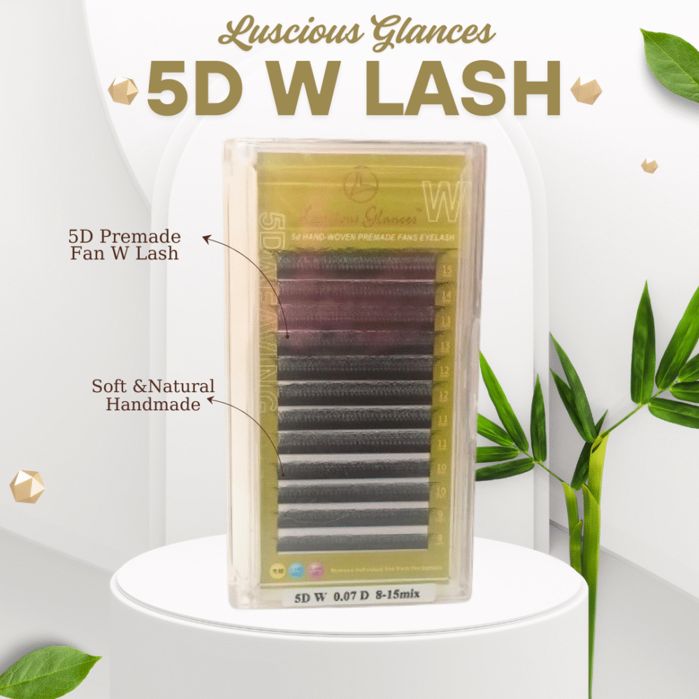 5d russian volume eyelash clusters – luscious glances w shaped lashes for easy application