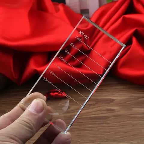 lash stand pallet by luscious glances – crystal glass holder for lash strips & glue