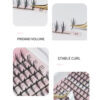 luscious glances pteris premade eyelash extension fans – fast pre fanned, handmade lash tower