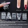 luscious glances nail tips clip – perfect tool for quick & flawless polygel application
