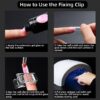 luscious glances nail tips clip – perfect tool for quick & flawless polygel application