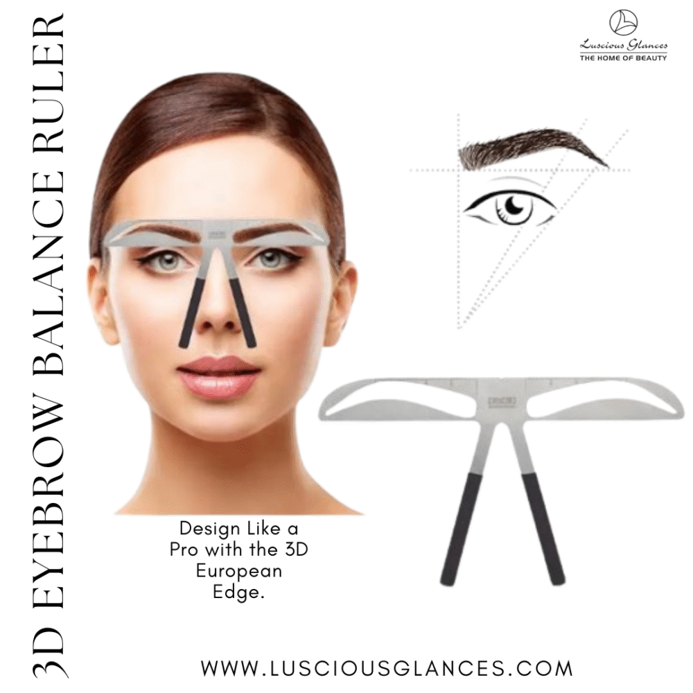 luscious glances microblading 3d eyebrow balance ruler