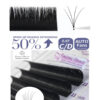 luscious glances easy fan eyelash extension box – soft volume lashes