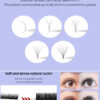 luscious glances easy fan eyelash extension box – soft volume lashes