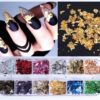 12 colors sparkly nail foil flakes – ultra thin aluminum nail art by luscious glances