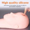Luscious Glances Eyelash Extension Practice Dummy – realistic silicone mannequin head for lash training and practice