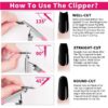 luscious glances edge cutter – pro tip clipper for acrylic & natural nails