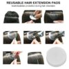 luscious glances scalp protector for hair extensions – heat shield guards for safe styling