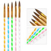 master the art of nail design with luscious glances’ 5 pcs set of acrylic 3d brushes