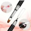 luscious glances dual ended poly gel brush & picker – pro nail tool