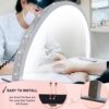 luscious glances big size arc led table lamp – half moon ring light uv diamond nail art lamp
