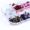 12 colors sparkly nail foil flakes – ultra thin aluminum nail art by luscious glances
