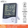 HTC-1 Digital Hygrometer Clock for Lash Glue Storage – Temperature & Humidity Monitor