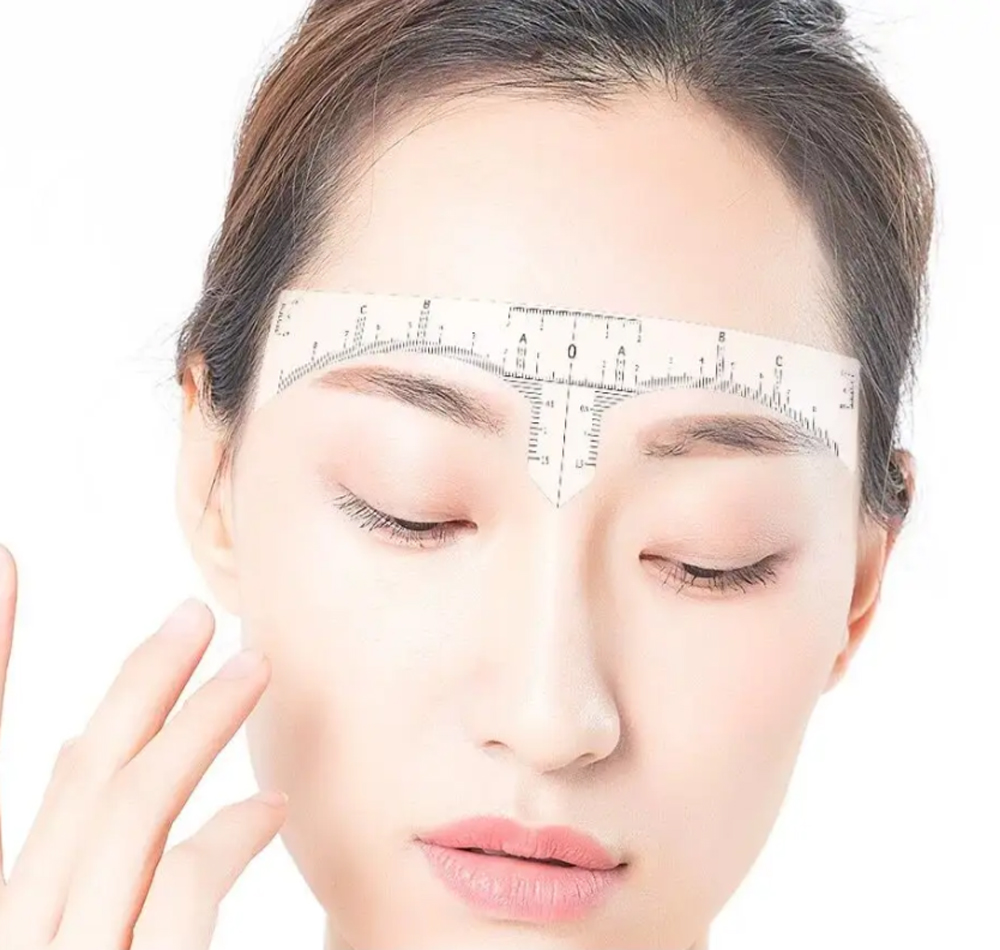 Microblading Eyebrow Ruler Stickers by Luscious Glances – Disposable mapping tool for symmetrical brows