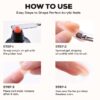 luscious glances dual ended poly gel brush & picker – pro nail tool