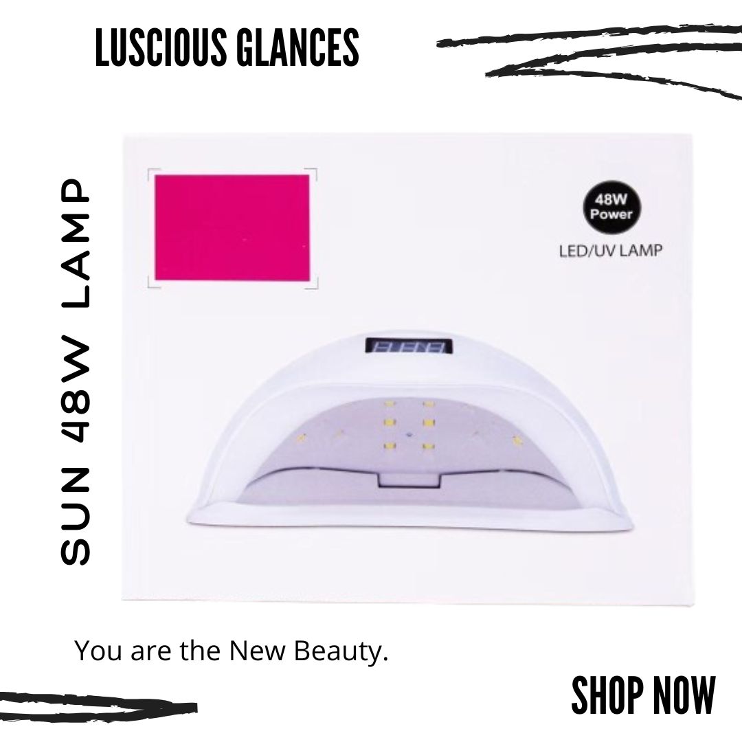 Sun UV 48W LED Nail Lamp – Professional gel polish curing lamp for manicures and pedicures by Luscious Glances