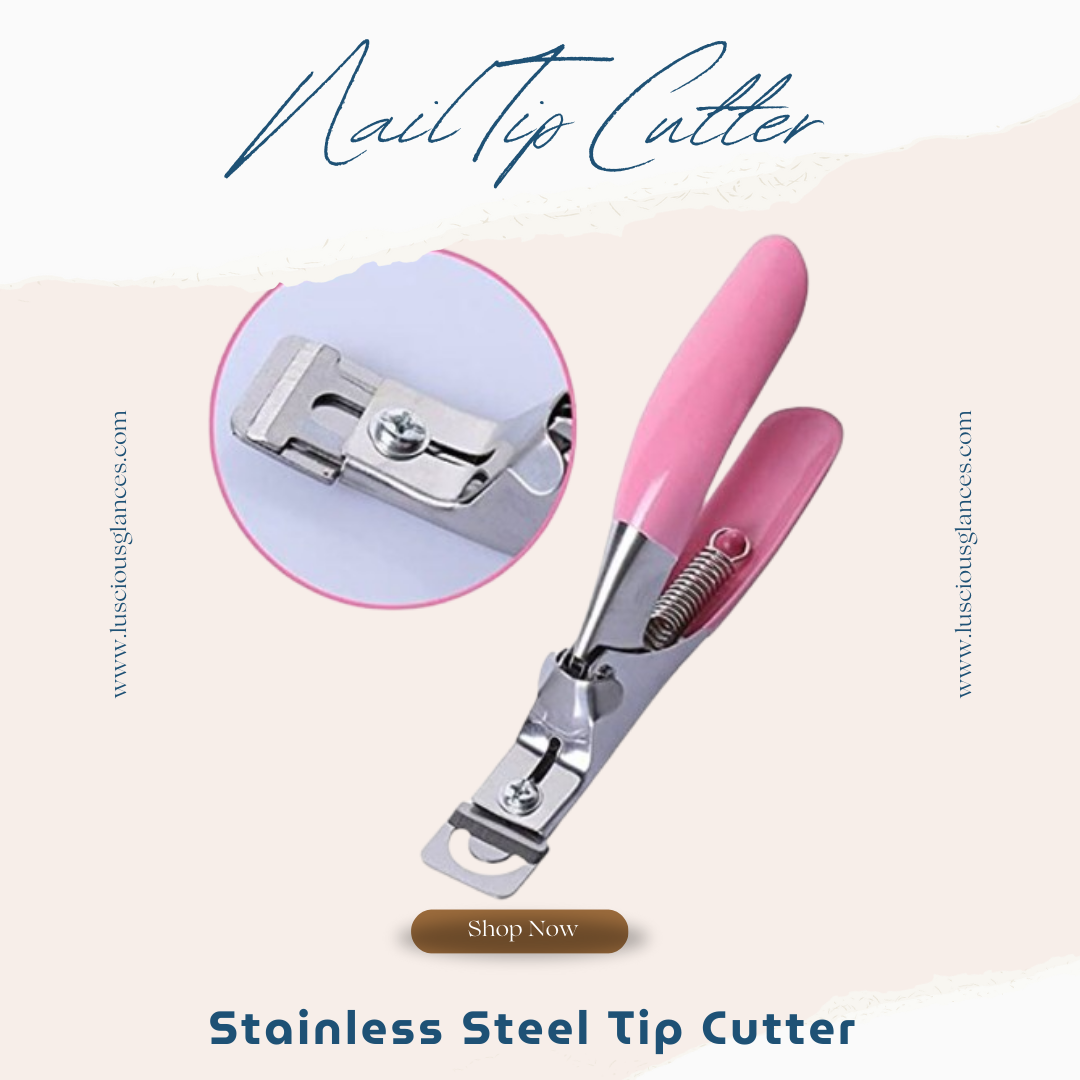Luscious Glances Edge Cutter – professional stainless steel tip clipper for acrylic and natural nails