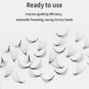luscious glances mix length loose fan eyelash extensions – 500 pcs pack | volume lash fans
