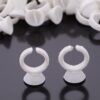 luscious glances eyelash extension glue rings – 100 pcs disposable holder cups