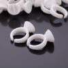 luscious glances eyelash extension glue rings – 100 pcs disposable holder cups
