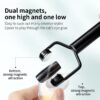luscious glances 3 in 1 cat eye magnet stick – triple head y shape nail art tool for stunning cat eye polish